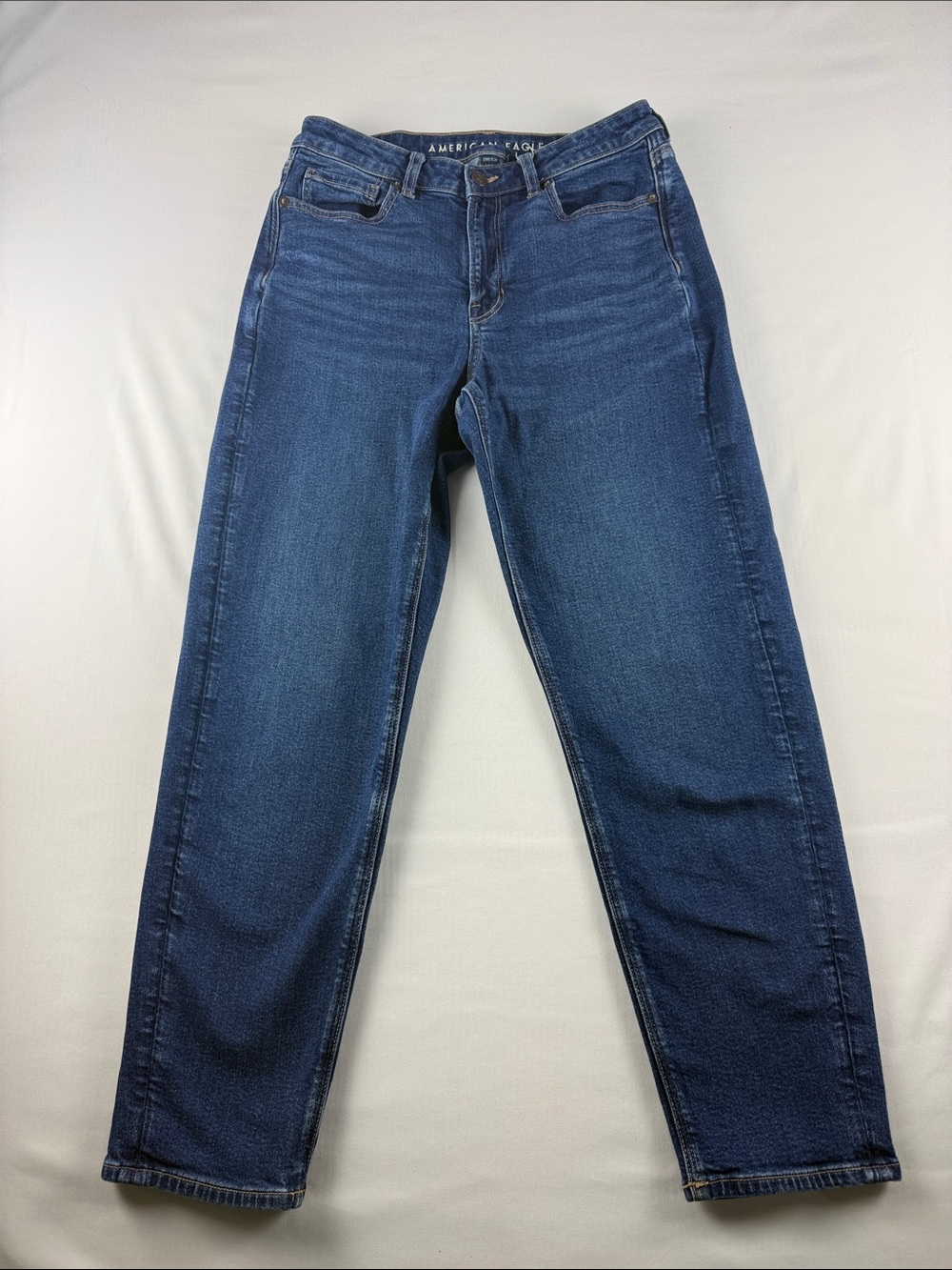 American Eagle Mom Jeans Women's Size 8 High Rise Stretch Denim - Picture 1 of 9